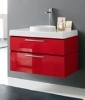 Contemporary Style, Italian made Bathroom Furniture with available matching set storage linen towers